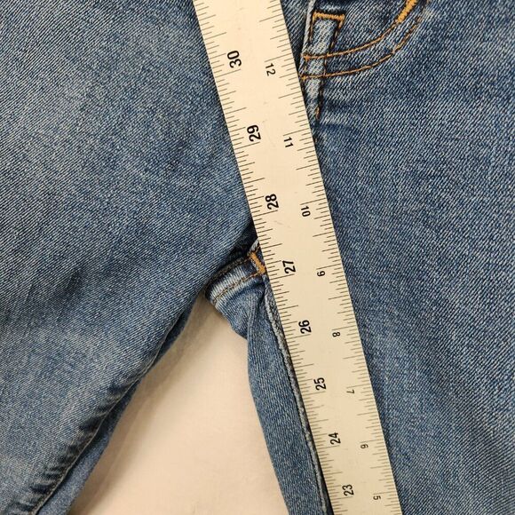 Madewell 10" High Rise Skinny Jeans Womens 27 Raw Hem Button Fly Ankle Denim - Picture 5 of 10